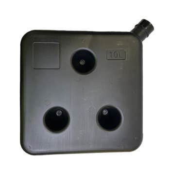 Diesel Heater Lockable Fuel Tank - Black - 10L (390x390x 85mm)