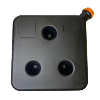 10L Diesel Heater Fuel Tank - Black / Screw Cap / Three Hole Mount (390 x 390 x 85mm)