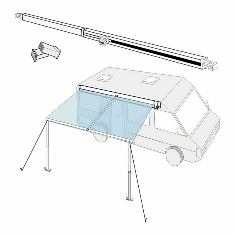 FIAMMA STRAIGHT CENTRE AWNING RAFTER 