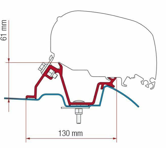 Fiamma F65/F80 Awning Fixing Kit for Mercedes Sprinter 98655-889/98655-746