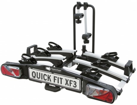 Quick Fit XF3 Folding Bike Rack 3 Bikes - 60KG Capacity 