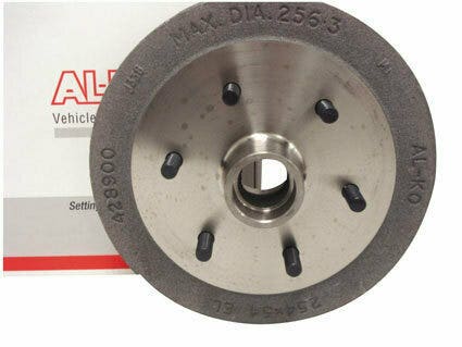AL-KO bare-steel Landcruiser 6-stud pattern electric brake drums