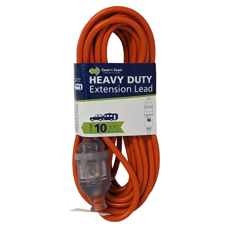 Coast 10M/15AMP Heavy Duty Extension Lead - Led Equipped