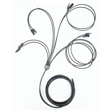 SPHERE MC4 Solar Staggered 1 to 4 Branch with 5m HD Extension. C2C1TO4EXT