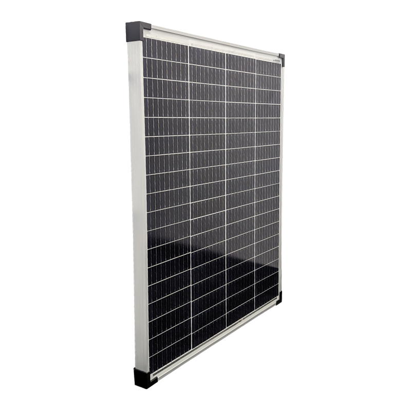 SPHERE 100w Mono Crystalline Twin Cell Solar Panel Silver Frame. 670x780x35mm