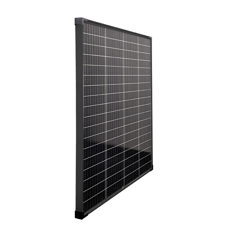 SPHERE 135w Mono Crystalline Twin Cell BLACK Solar Panel. 670x1012x35mm