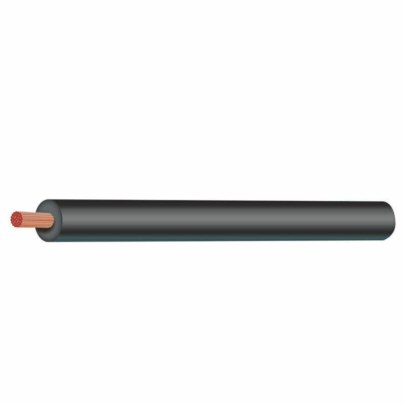 AUTO Cable 30m Reel - 4MM BLACK Single-Core. ASC12603-BK-30