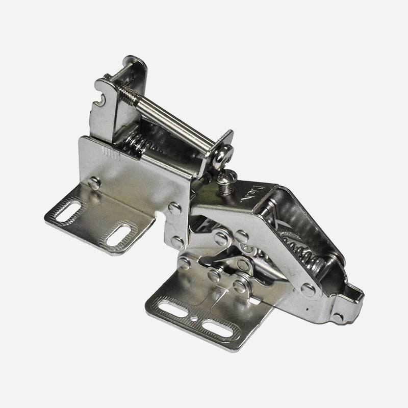 DGN Vert. Mount Hinge for Top Cupboard with Upward Flat/Curved Door c/w Soft-Close