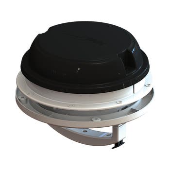 Maxxfan Dome Plus LED12V with Exhaust Fan Black 00-03810B