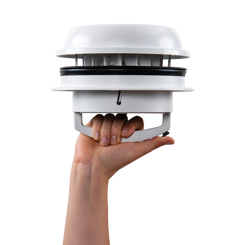 Maxxfan Dome White 12V with Exhaust Fan 00-03812W