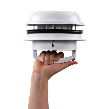 Maxxfan Dome White 12V with Exhaust Fan 00-03812W