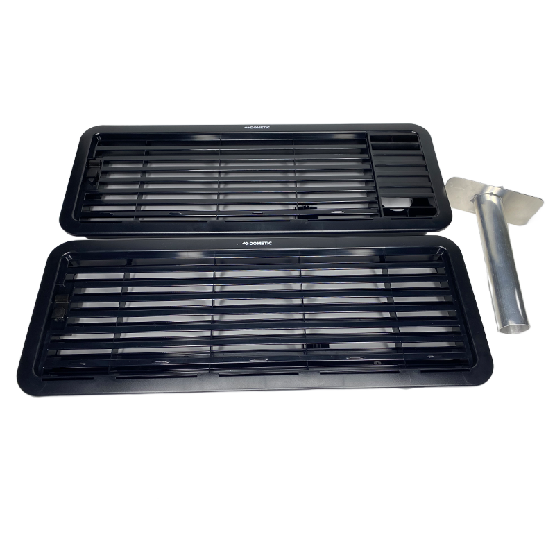 DOMETIC A1625 BLACK  VENT W/T-PIECE (3 PIECE KIT)  . AS1625-KIT-B