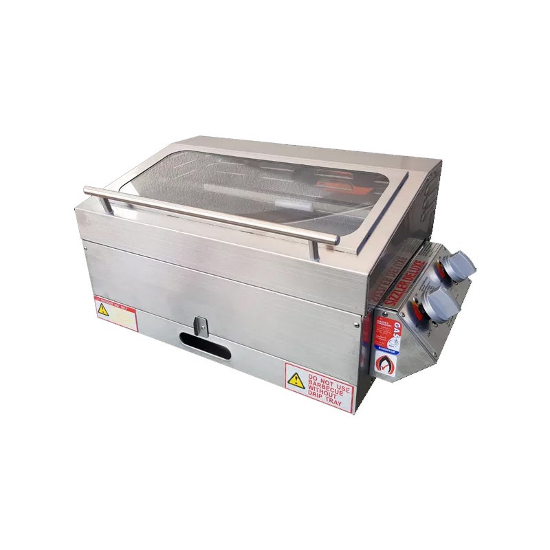 SIZZLER DELUXE 2.0 S/STEEL BBQ WITH HIGH LID WITH FLAME FAILURE