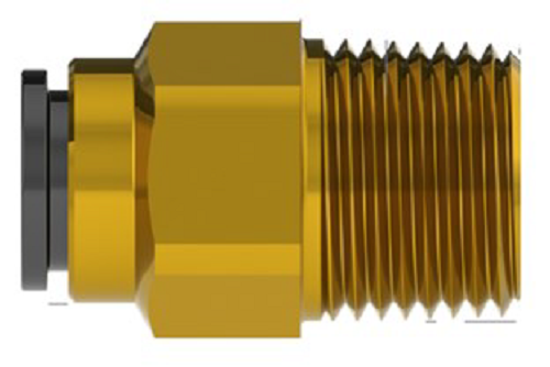 John Guest Brass Straight Adaptor (12mm x 1/2