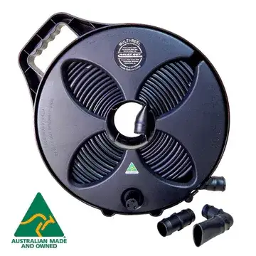 Flat-Out Waste Hoses Black Reel 25mm  - 9mtr