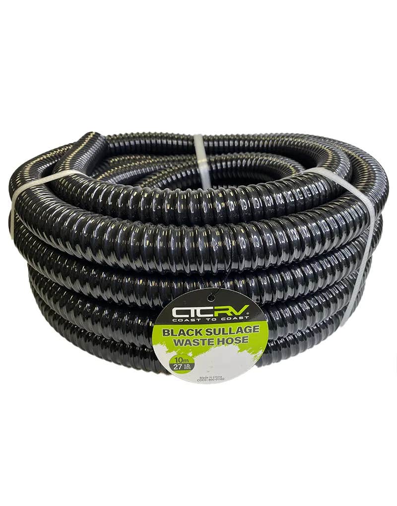 Sullage COAST RV Black Sullage Waste Hose - 10m Roll - 27mm I.D. | RV Parts Express