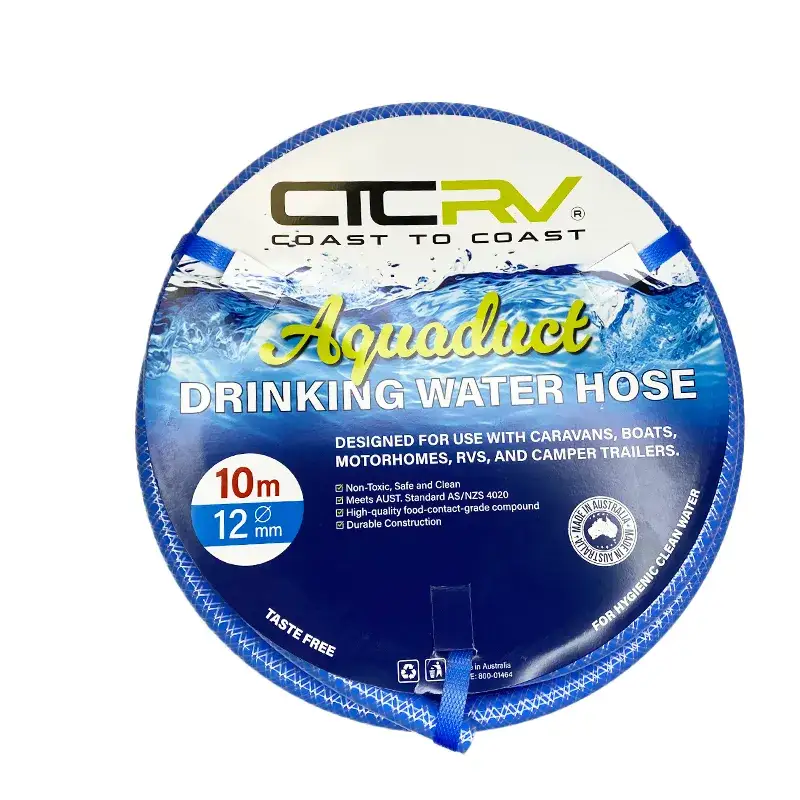 COAST RV Aquaduct 10m Blue Drinking Water Hose (no fittings) - 12mm