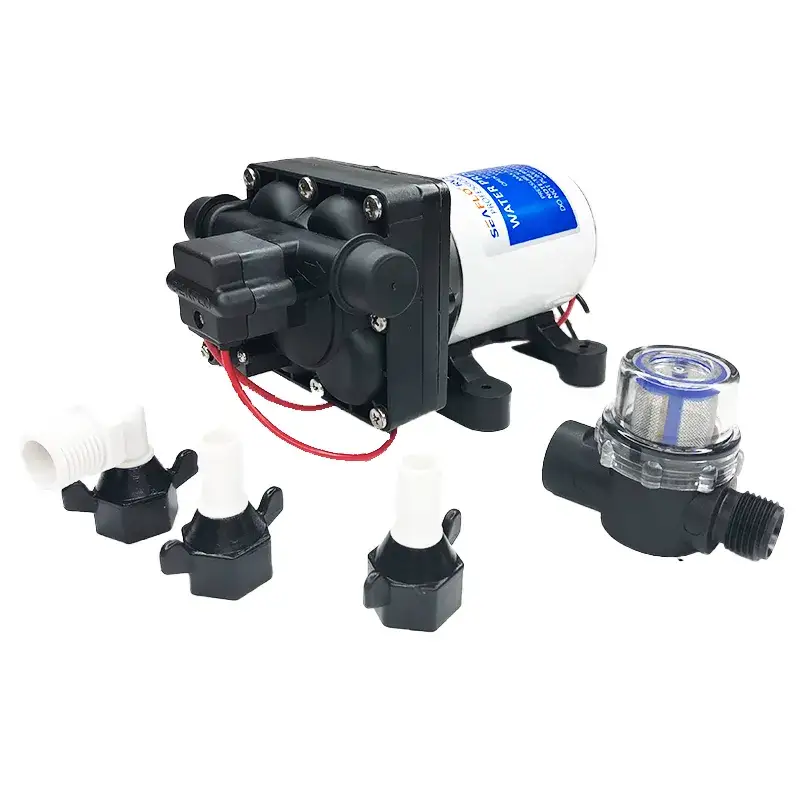 SEAFLO – RV Supreme 55psi/11.3LMP 12V Water Pump c/w Filter & Fittings. 
