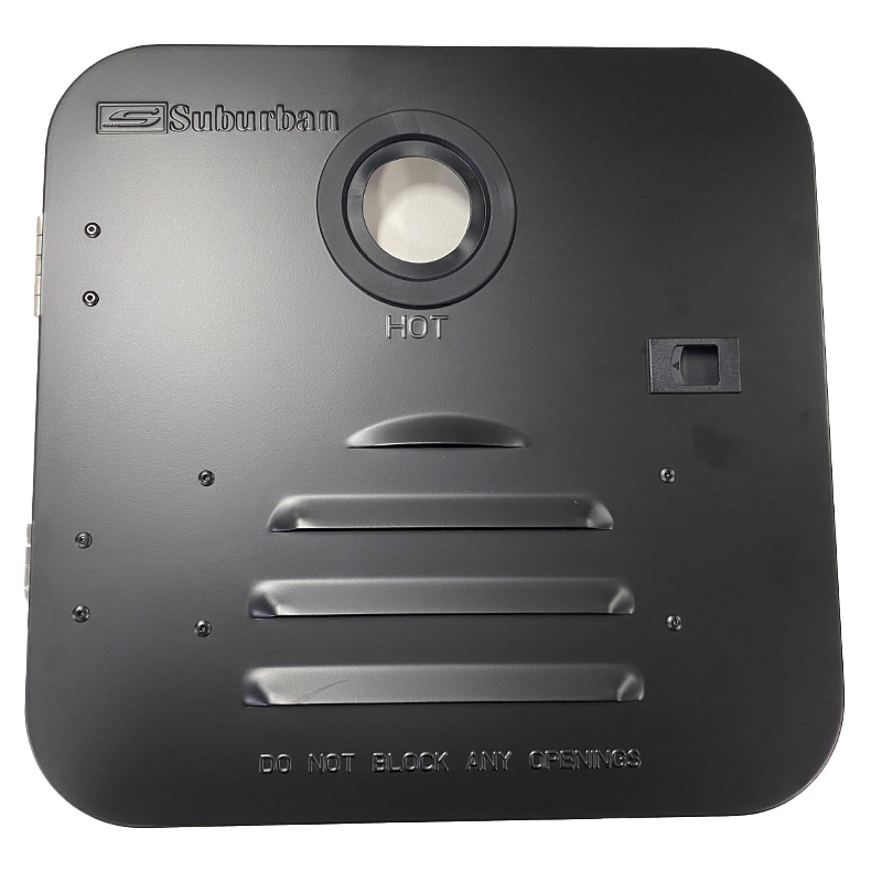 SUBURBAN ST60 Hot Water Heater Door + Frame | BLACK. 6285AEB