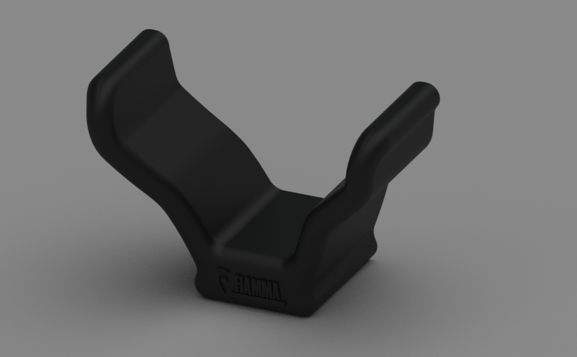 FIAMMA Rail End Cap Black. 98656-081
