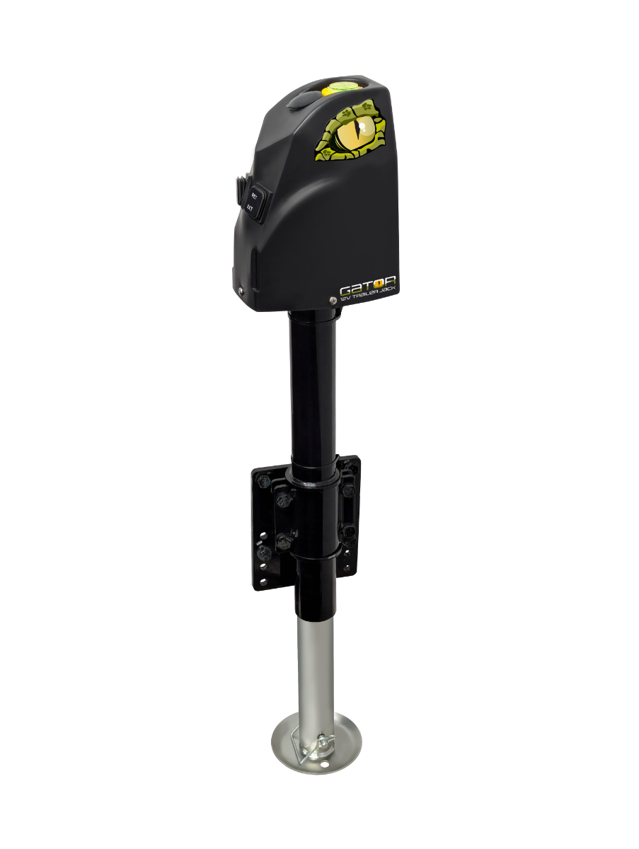 COAST RV GATOR 12V Trailer Jack with Clamp  1800KG Cap  355mm Lift