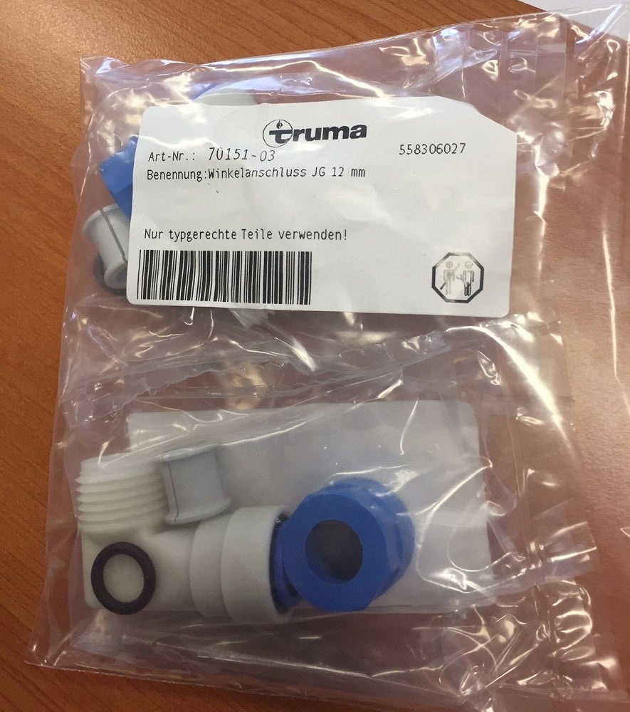 INLET COLD WATER JG 12MM T/S TRUMA HWS. 70151-03
