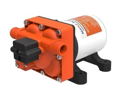 – SEAFLO – RV Supreme 55psi/9.5LPM 24V Water Pump c/w Filter & Fittings. 