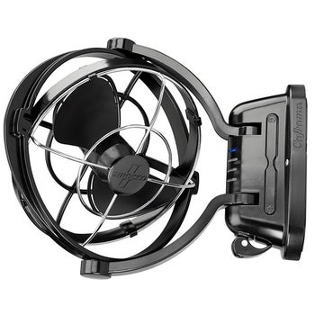 Sirocco II 12/24V Black 7" Gimbal Fan w/ 3 Speed. 7010CABBX