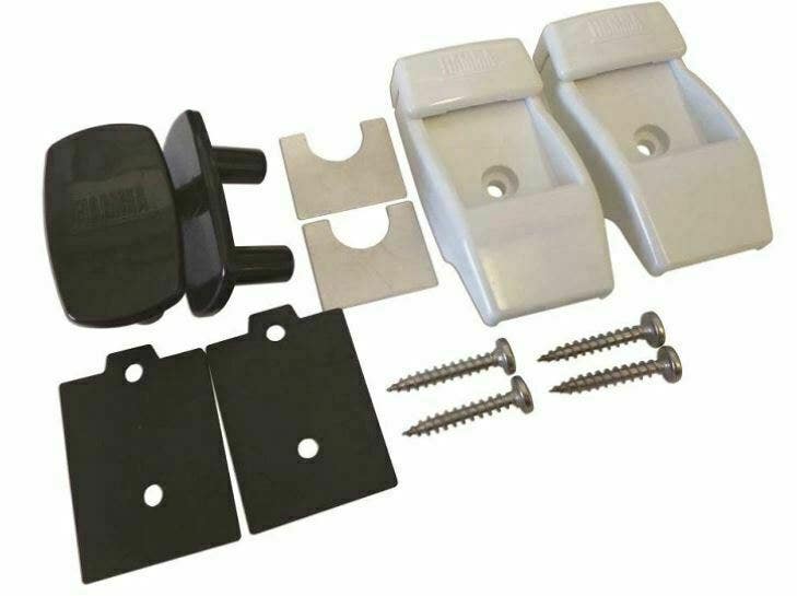  Fiamma Plastic Leg Wall Bracket Kit White (98655-176)