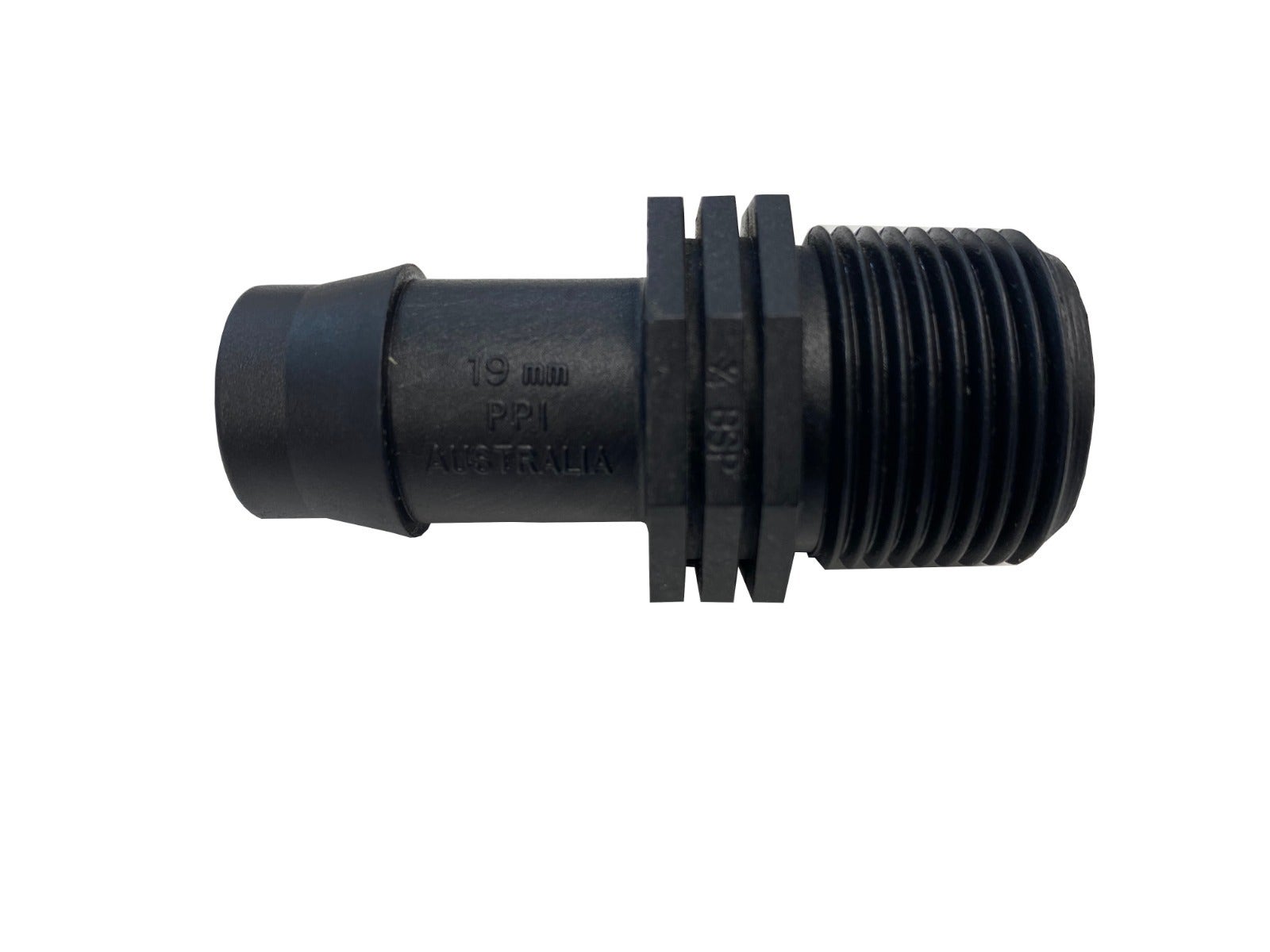 PLASTIC 19mm  X 3/4" HOSE TAIL. 964544