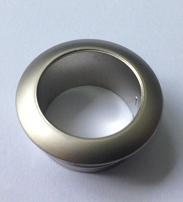 PUSH CATCH  ROSETTE ONLY NICKEL 19mm.