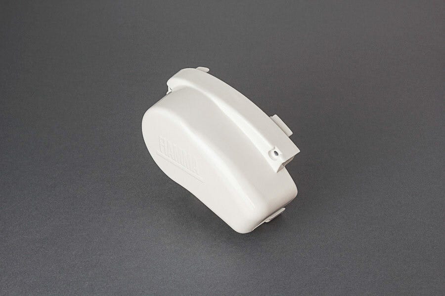 FIAMMA F65 S L/H End Cover Polar White. 98655-307