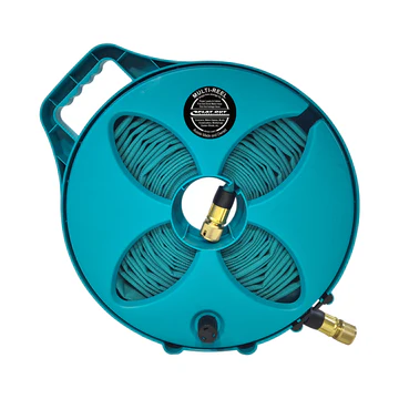 FLAT-OUT 12.5m TEAL Drinking Water Hose on Narrow Reel . M12NT