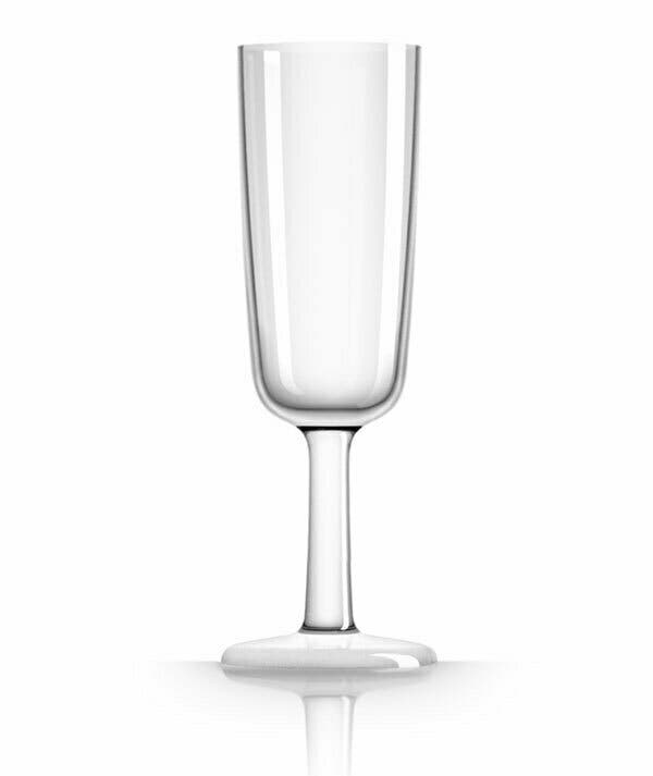 Marc Newson Tritan Flute Glass with Clear Base 180ml