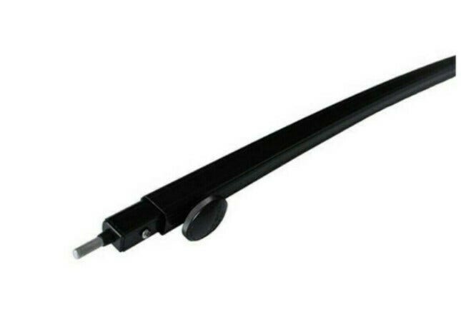 AUSSIE TRAVELLER CURVED ROOF RAFTER MINI BLACK INC BRACKET- 95-98mm Curve