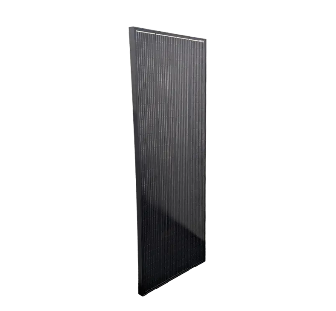 Sphere 210w V2 HIGH VOLTAGE Mono Crystalline Twin Cell  BLACK  Solar Panel - 670x1480x35mm