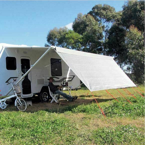 Coast Front Sunscreens V2 Suit 13' Rollout Awning (W3720mm x H1800mm) Premium Grey