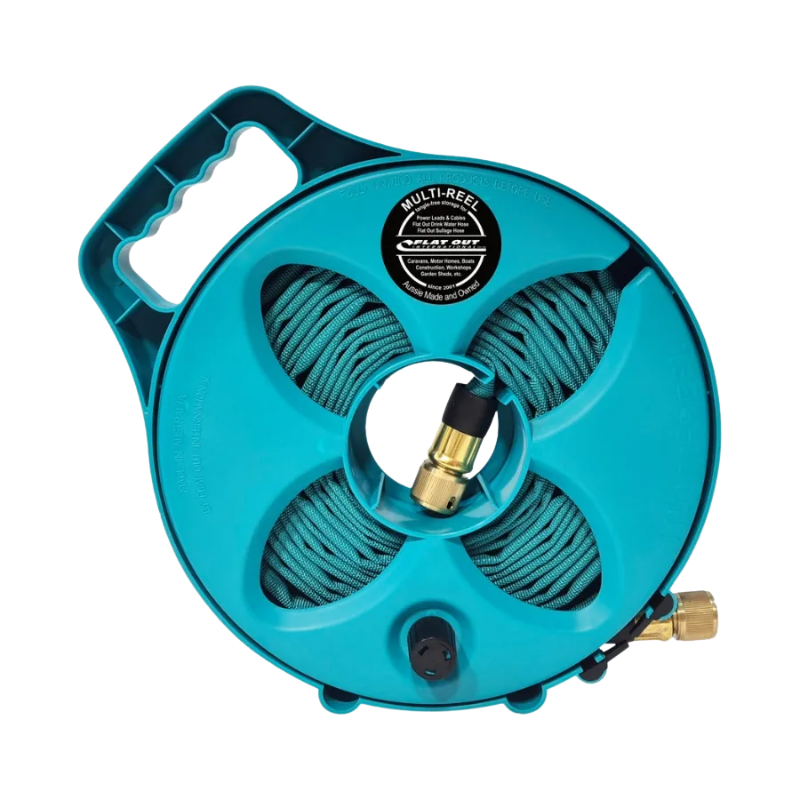 Flat Out drinking water hose on Multi-Reel