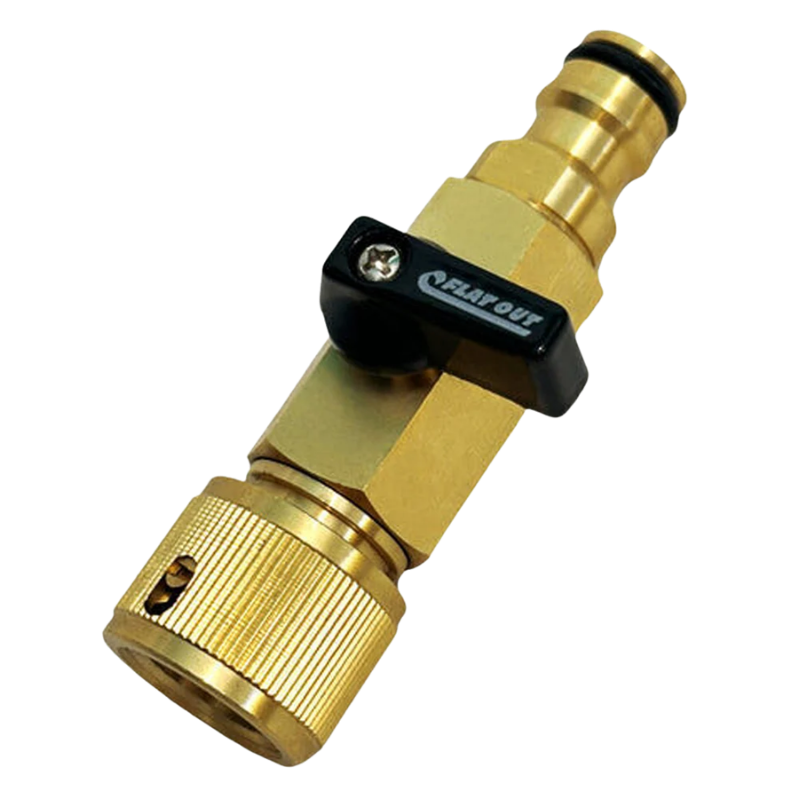 Flat Out brass hose plug set